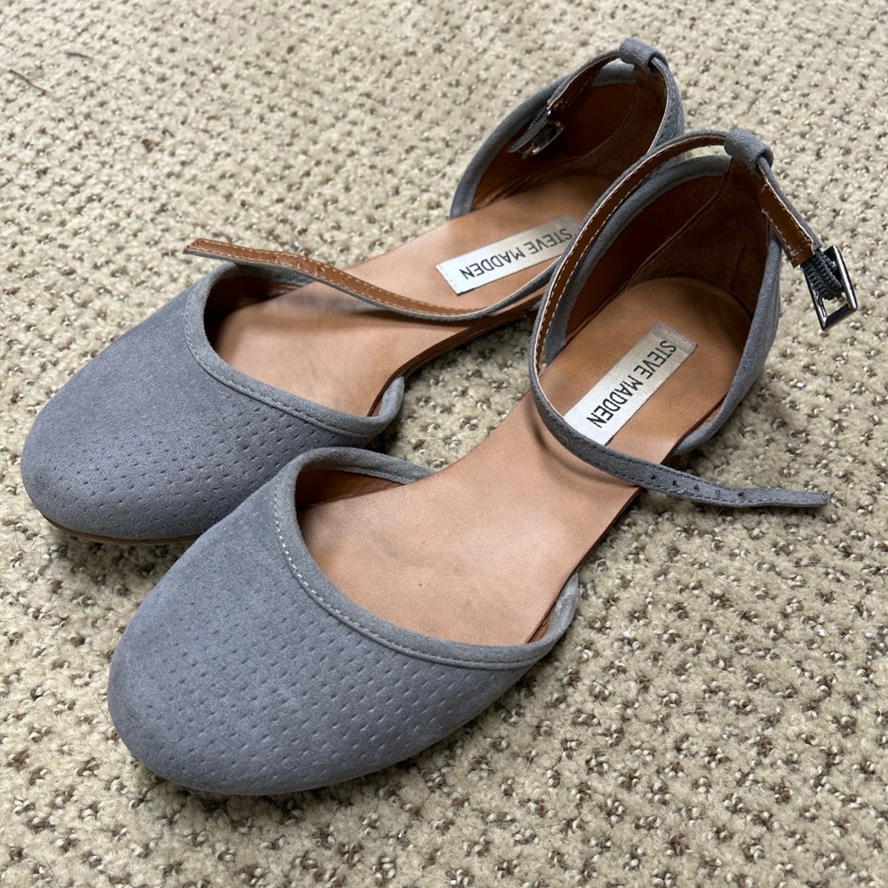 Steve Madden flats with ankle straps